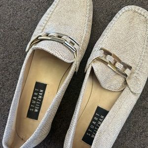 Stuart Weitzman brig/gold flats